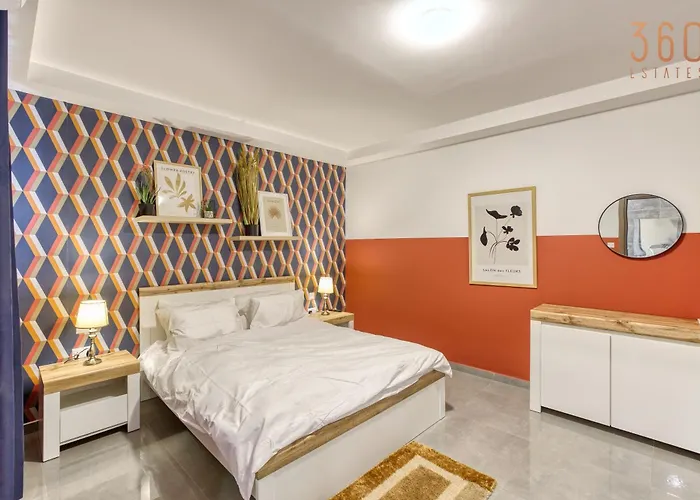 公寓 Stylish 3br In The Centre Of St Julian With Wifi By 360 Estates